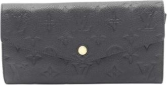 Louis Vuitton Pre-owned Wallets, female, Black, Size: ONE SIZE Pre-owned Canvas Wallet