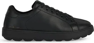 Geox D Spherica Ecub-1 - Dames - Sneakers - Zwart - 36 EU - Leer - Schoenen