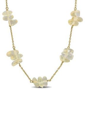 Delmar Gemstone Station Necklace in Yellow at Nordstrom Rack