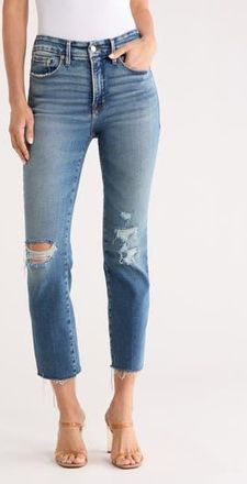 Good American Soft Tech Good Legs Straight Leg Jeans in Indigo1077 at Nordstrom Rack, Size 00