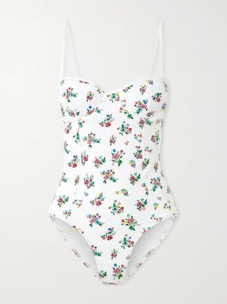 Tory Burch Costume Da Bagno Cut-out Floreale Con Ferretto Balcony - Multicolore