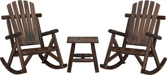 vidaXL Juego De Muebles De Jard&iacute;n 3 Piezas Madera Maciza De Abeto Vidaxl