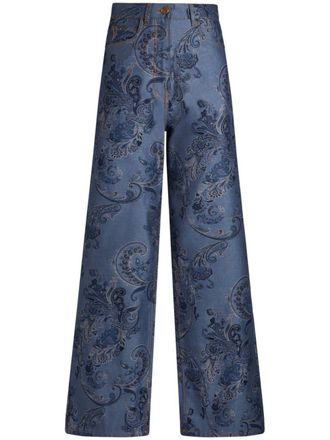 Etro Jeans a gamba ampia - Blu