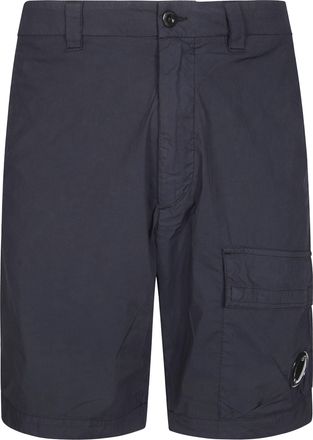 C.P. Company Black Bermuda Base Structured Shorts