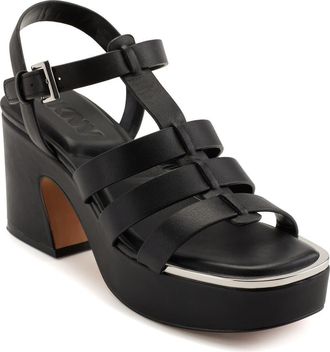 DKNY Fisherman Platform Sandal in Black at Nordstrom, Size 7.5