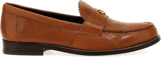 Tory Burch Camel Leather Loafers