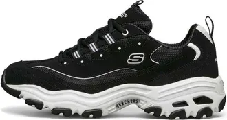 Skechers Dlites Running Shoes Black/White 52675-BLK