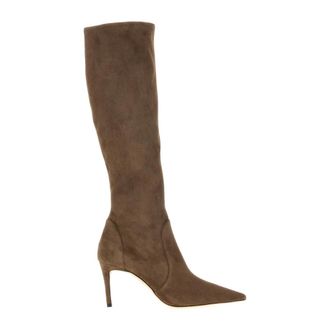 Stuart Weitzman Power Knee-High Boot 75 - Dames - Schoenen - Bruin - Maat: 41 EU Su&egrave;de