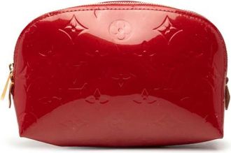 Louis Vuitton Pre-owned Monogram Vernis Pouch - Dames - Vintage Tassen - Rood - ONE Size - Leer - Vintage