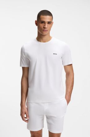HUGO BOSS T-Shirt BOSS Mix&Match T-Shirt R, Damen, Gr. 4XL, wei&szlig; 100, Single Jersey, Obermaterial: 95% Baumwolle, 5% Elasthan, Basic, Rundhals, eingesetzt einge