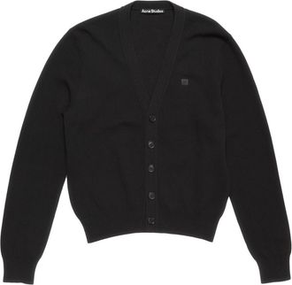 Acne Studios appliqué cardigan - Black