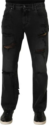 Dolce & Gabbana Heren, Jeans, Grijs, Maat: M