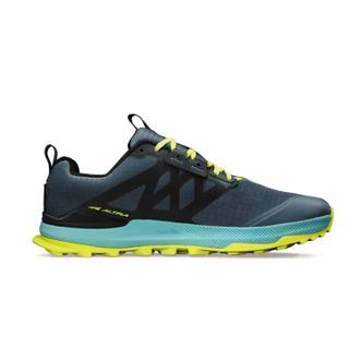 Altra Mens Lone Peak 8 Running Shoes In Black/green