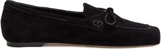 Aeyde Jasper suede loafers - women - Calf Suede/Calf Leather/Calf Leather - 40 - Black