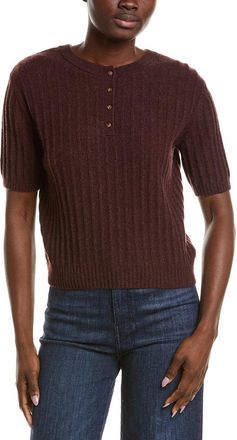 Naadam Naadam Coastal Cashmere Reversible Henley Sweater