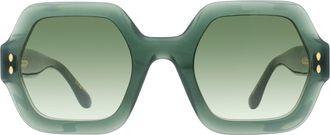 Isabel Marant IM0004NS Geometric Acetate Sunglasses - Green