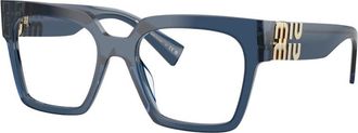 Miu Miu MU 04Uv Bril - Dames - Brillen - Blauw - 50 MM - Accessoires