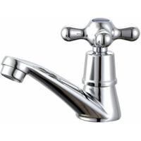 OEM Grifo Monomando De Agua Fr&iacute;a, Cromado, Para Lavabo, Ba&ntilde;o, Inodoro, Fregadero Y Cocina, Con Filtro - Crezuo