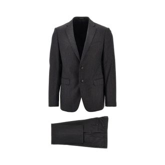 Emporio Armani M Line moulin&eacute; wool suit Man 46