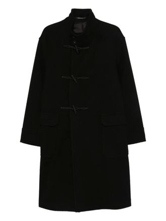 Tagliatore toggle-front wool coat - Black