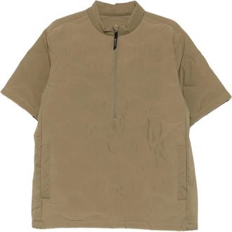 Snow Peak Gewatteerde trui met rits - Groen