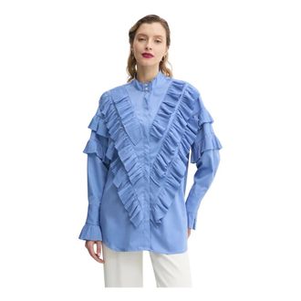 Bruuns Bazaar Mujer, Blusas y Camisas, Azul, Talla: XS