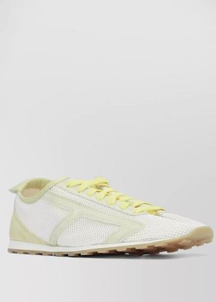 Jacquemus lace up low top mesh sneakers rubber sole