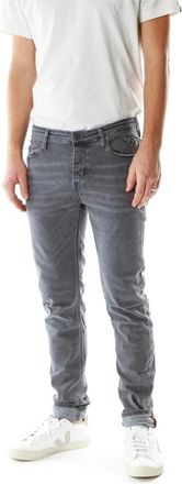 Blue de G&ecirc;nes Slim Tapered Fit Jeans - Heren - Slim Fit Jeans - Grijs - W36 L32 - Leer - Jeans
