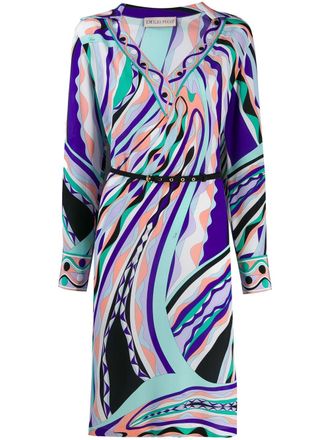 Pucci Vestito midi con stampa - Viola