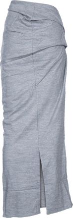 Entire studios Unisex Wool Skirt Dust Grey Dg Gonne