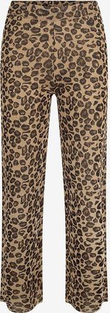 Balzac Paris Lurex-Jacquard-Strick-Hose mit Leo-Motiv Piana