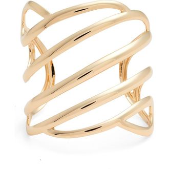 Nordstrom Multiband Cuff Bracelet in Gold at Nordstrom