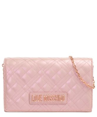 Love Moschino MOSCHINO B24MO89 JC4079 Womens Love Shoulder Bag / Shoulder Bag Faux Leather Quilted Black, pink, UNI EU, (JC4079PP0H-LA0 635)