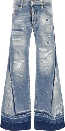 Dsquared2 Jeans, Dames, Blauw, L, Katoen, Mother Jeans