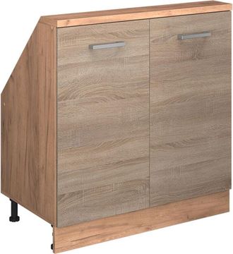 Vicco Armario Para Techo Inclinado Rion, Roble Sonoma/goldkraft, Con 2 Puertas, Vicco