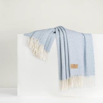 Lands Downunder Juno Cashmere Throw in Light Blue at Nordstrom