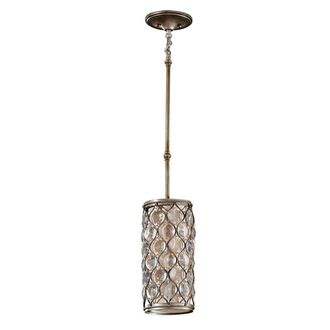 Netlighting Lucia 1 Light Ceiling Mini Pendant Polished Silver E27