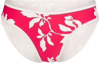 Seafolly Mayflower High Leg Pant Bikini-Bottom f&uuml;r Damen | rosa/wei&szlig;