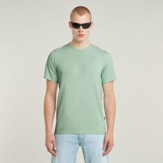 G-Star T-Shirt G-STAR Slim Base, Herren, Gr. XXL, gr&uuml;n (birds egg gr&uuml;n), Jersey, Obermaterial: 95% Baumwolle, 5% Elasthan, unifarben, slim fit h&uuml;ftbedeckend,