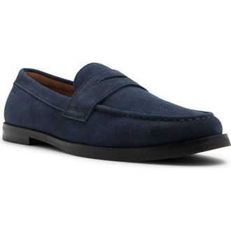 Ted Baker Parliament Penny Loafer in Navy at Nordstrom Rack, Size 10.5
