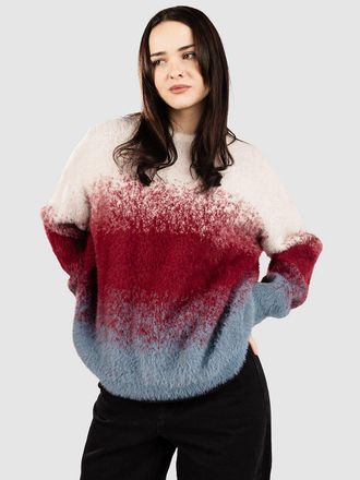 Blue Tomato Fluffy Knit Strickpullover rot