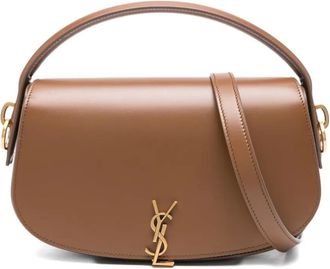 Saint Laurent Leren schoudertas - Bruin