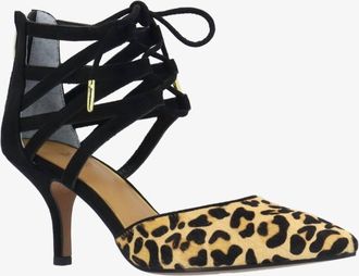 J. Rene&eacute; Womens Milina Suede Heels In Black/brown