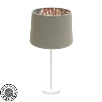 Fabrilamp Lampada Da Tavolo Gr. Tunez 1xe27 Bianco/topo