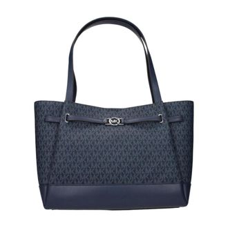 Michael Kors Borsa Tote Grande Reed Signature - - Bags - Donna - Blu - ONE SIZE