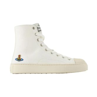 Vivienne Westwood Sneakers, female, White, Size: 10 US Plimsoll High-Top Sneakers