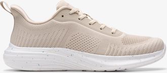 Clarks Aston Lace Taupe Sneakers