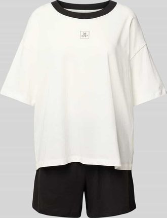 Marc O'Polo Regular Fit Pyjama aus reiner Baumwolle in Weiss, Größe XL