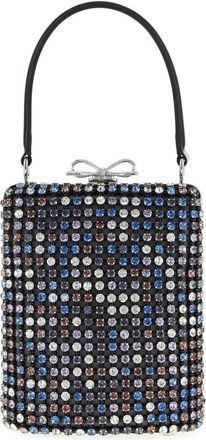 Self Portrait Self-Portrait Multi Crystal Chainmail Mini Handbag