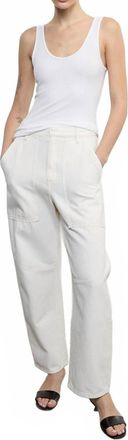 Enza Costa Utility Pant In Ecru